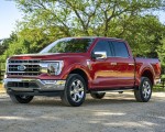 2021 Ford F-150 Lariat (Color: Rapid Red Metallic) Front Three-Quarter Wallpapers 150x120