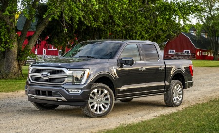 2021 Ford F-150 Limited (Color: Smoked Quartz) Front Three-Quarter Wallpapers 450x275 (12)