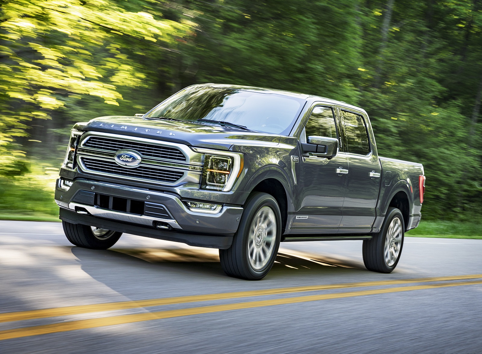 2021 Ford F-150 Limited (Color: Smoked Quartz) Front Three-Quarter Wallpapers #9 of 46