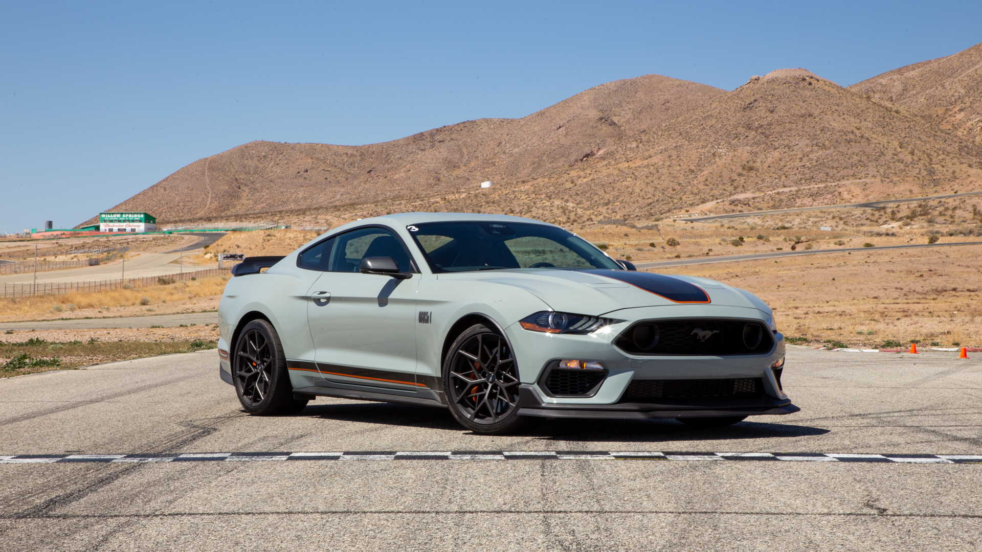 2021 Ford Mustang Mach 1 (Color: Fighter Jet Gray) Front Three-Quarter Wallpapers #20 of 52