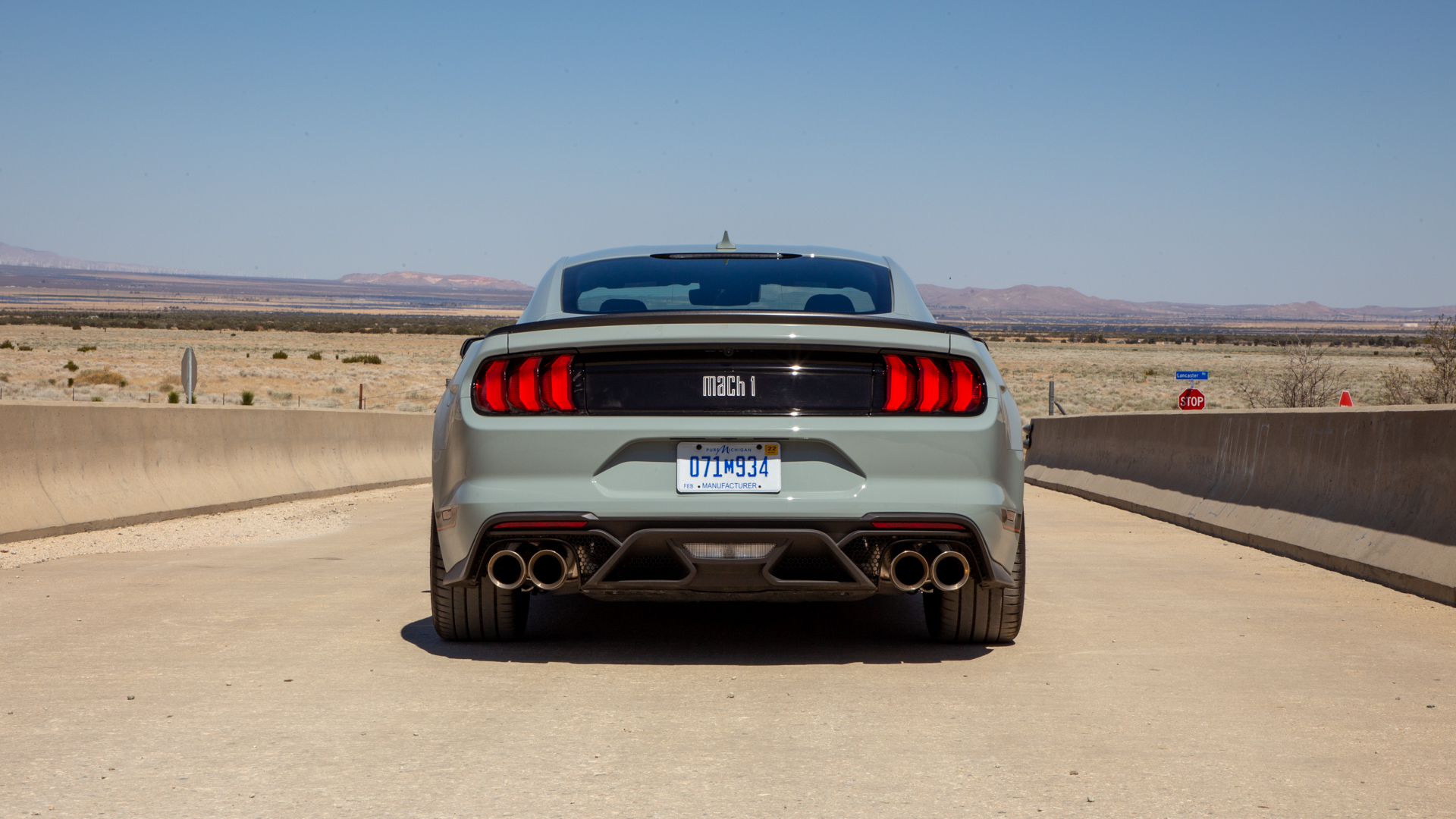 2021 Ford Mustang Mach 1 (Color: Fighter Jet Gray) Rear Wallpapers #32 of 52