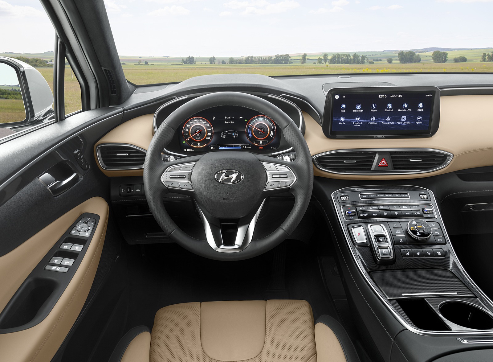 2021 Hyundai Santa Fe Interior Cockpit Wallpapers #15 of 17