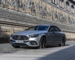 2021 Mercedes-AMG E 63 S 4MATIC+ (Color: High-Tech Silver Metallic) Front Three-Quarter Wallpapers 150x120