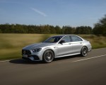 2021 Mercedes-AMG E 63 S 4MATIC+ (Color: High-Tech Silver Metallic) Front Three-Quarter Wallpapers 150x120