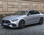 2021 Mercedes-AMG E 63 S 4MATIC+ (Color: High-Tech Silver Metallic) Front Three-Quarter Wallpapers 150x120