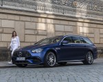 2021 Mercedes-AMG E 63 S Estate 4MATIC+ (Color: Designo Magno Brilliant Blue) Front Three-Quarter Wallpapers 150x120 (40)