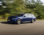 2021 Mercedes-AMG E 63 S Estate 4MATIC+ (Color: Designo Magno Brilliant Blue) Front Three-Quarter Wallpapers 150x120