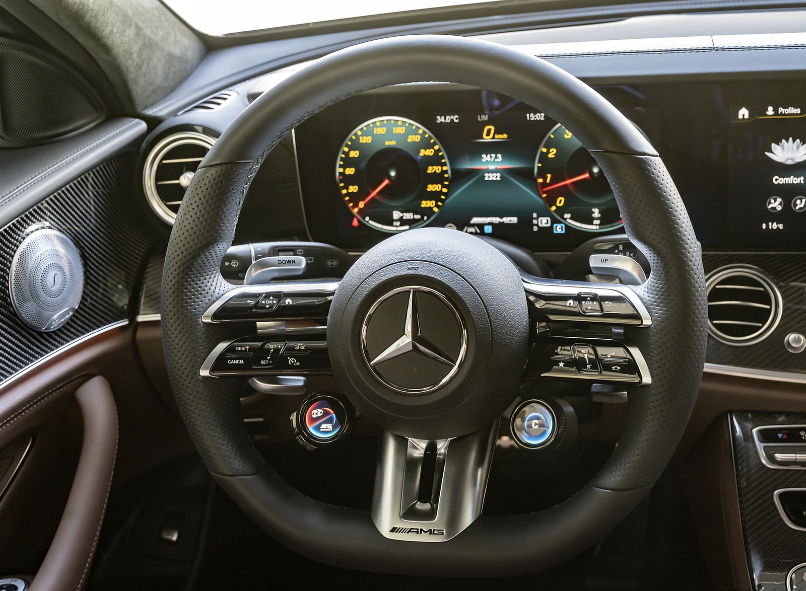 2021 Mercedes-AMG E 63 S Estate 4MATIC+ Interior Steering Wheel Wallpapers #53 of 95