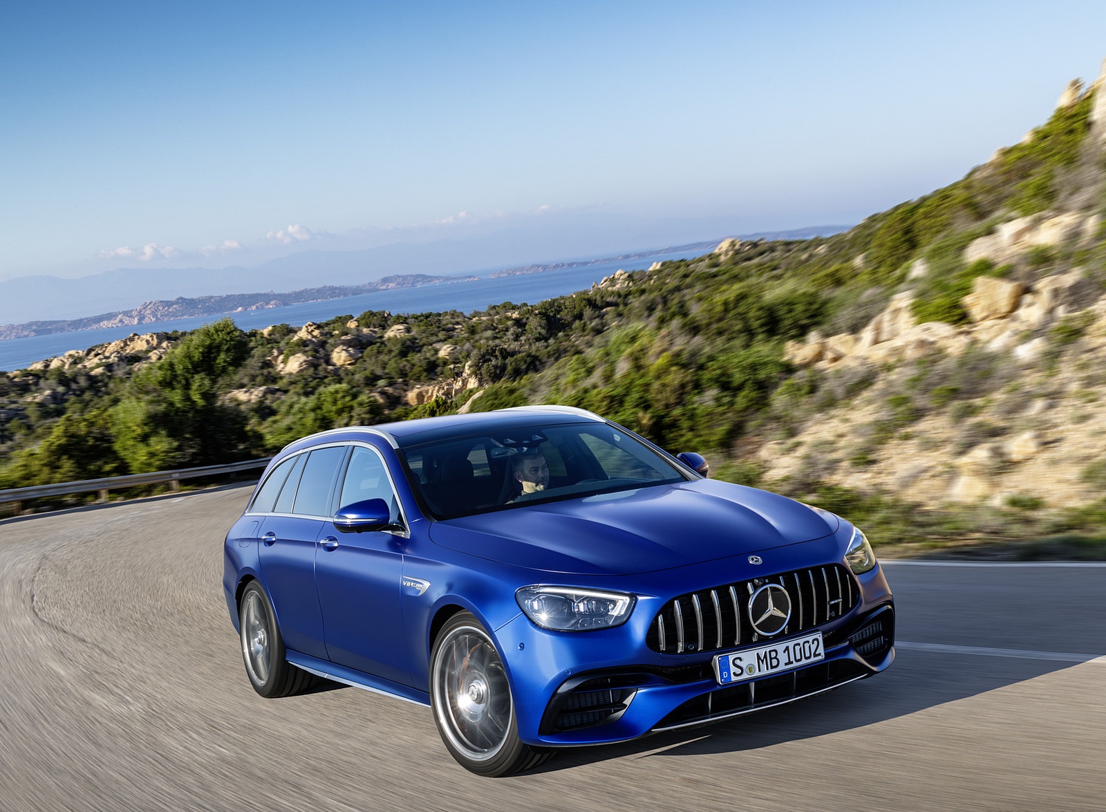 2021 Mercedes-AMG E 63 S Estate (Color: Brilliant Blue Magno) Front Three-Quarter Wallpapers #74 of 95