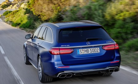 2021 Mercedes-AMG E 63 S Estate (Color: Brilliant Blue Magno) Rear Wallpapers 450x275 (72)