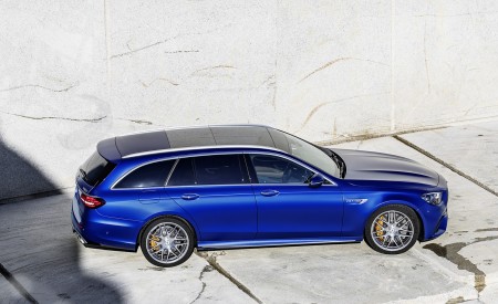 2021 Mercedes-AMG E 63 S Estate (Color: Brilliant Blue Magno) Side Wallpapers 450x275 (85)