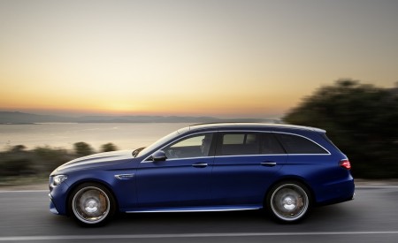 2021 Mercedes-AMG E 63 S Estate (Color: Brilliant Blue Magno) Side Wallpapers 450x275 (78)