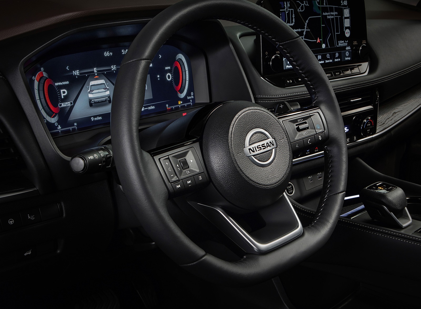 2021 Nissan Rogue Platinum AWD Interior Steering Wheel Wallpapers #67 of 70