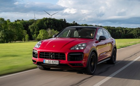 2021 Porsche Cayenne GTS Coupe (Color: Carmine Red) Front Wallpapers 450x275 (1)