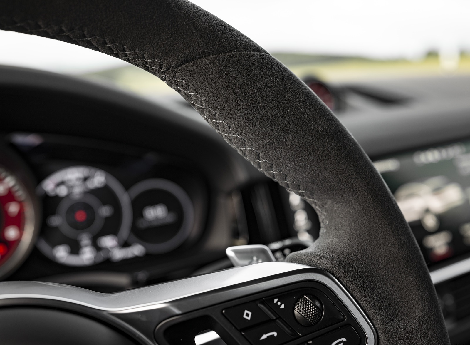 2021 Porsche Cayenne GTS Coupe (Color: Carmine Red) Interior Steering Wheel Wallpapers #45 of 121