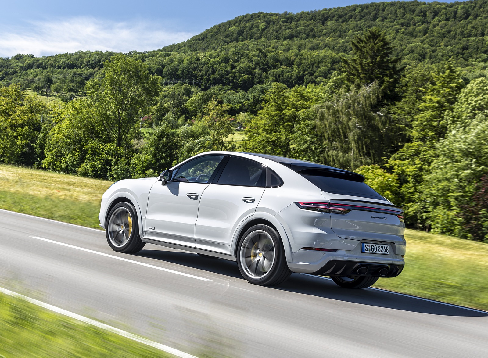 2021 Porsche Cayenne GTS Coupe (Color: Crayon) Rear Three-Quarter Wallpapers #62 of 121