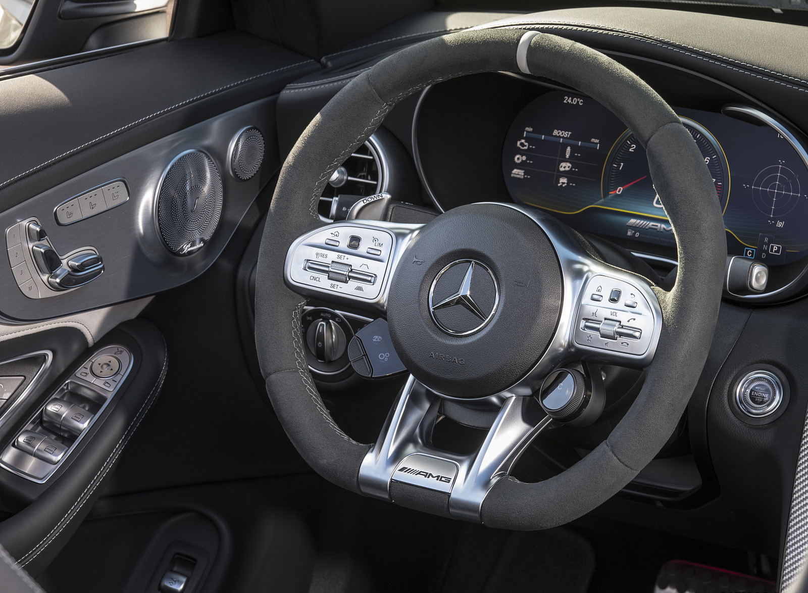 2019 Mercedes-AMG C 63 S Cabrio Interior Steering Wheel Wallpapers #73 of 74