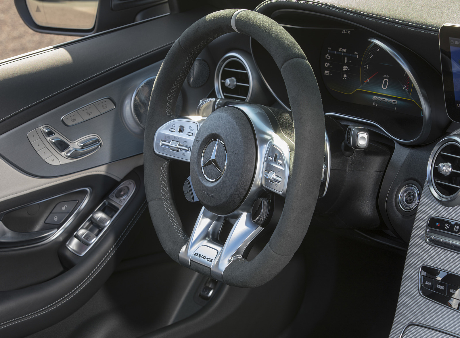 2019 Mercedes-AMG C 63 S Cabrio Interior Steering Wheel Wallpapers #74 of 74