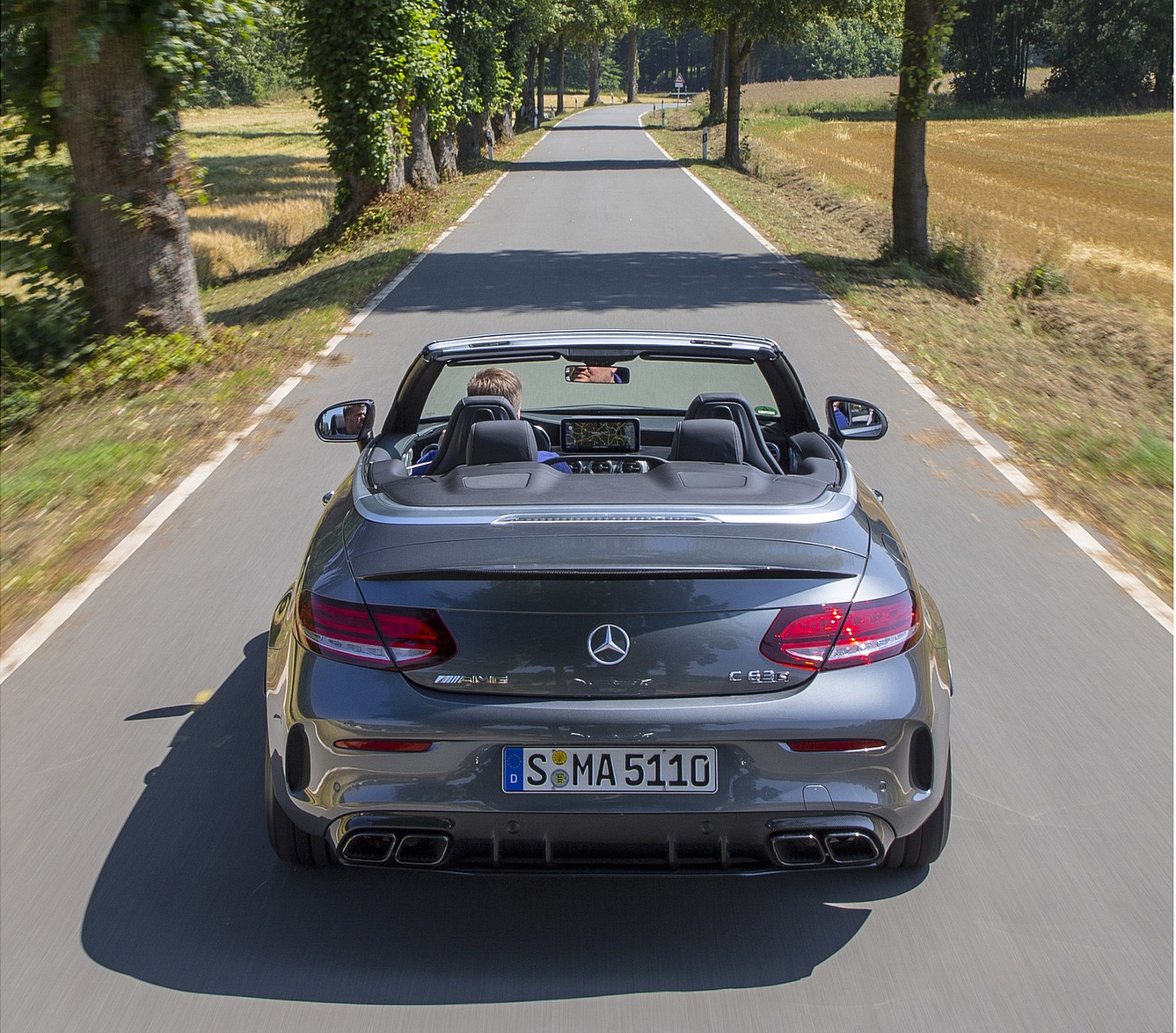 2019 Mercedes-AMG C 63 S Cabrio Rear Wallpapers  #8 of 74