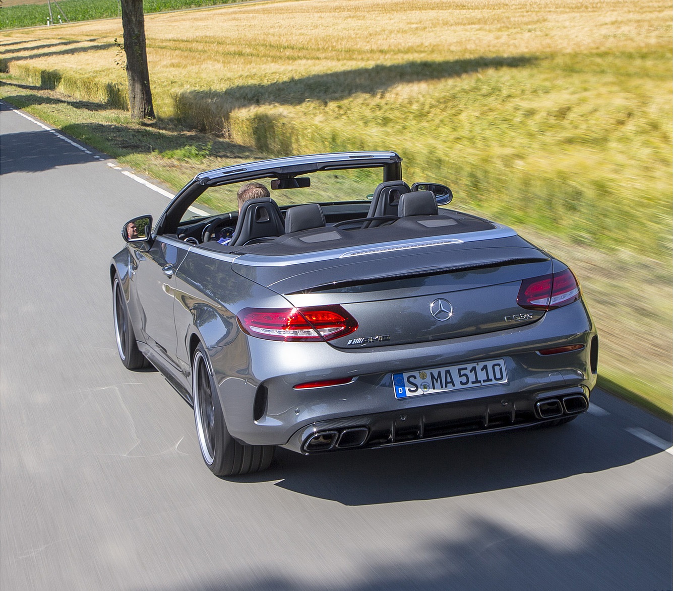 2019 Mercedes-AMG C 63 S Cabrio Rear Wallpapers (10)