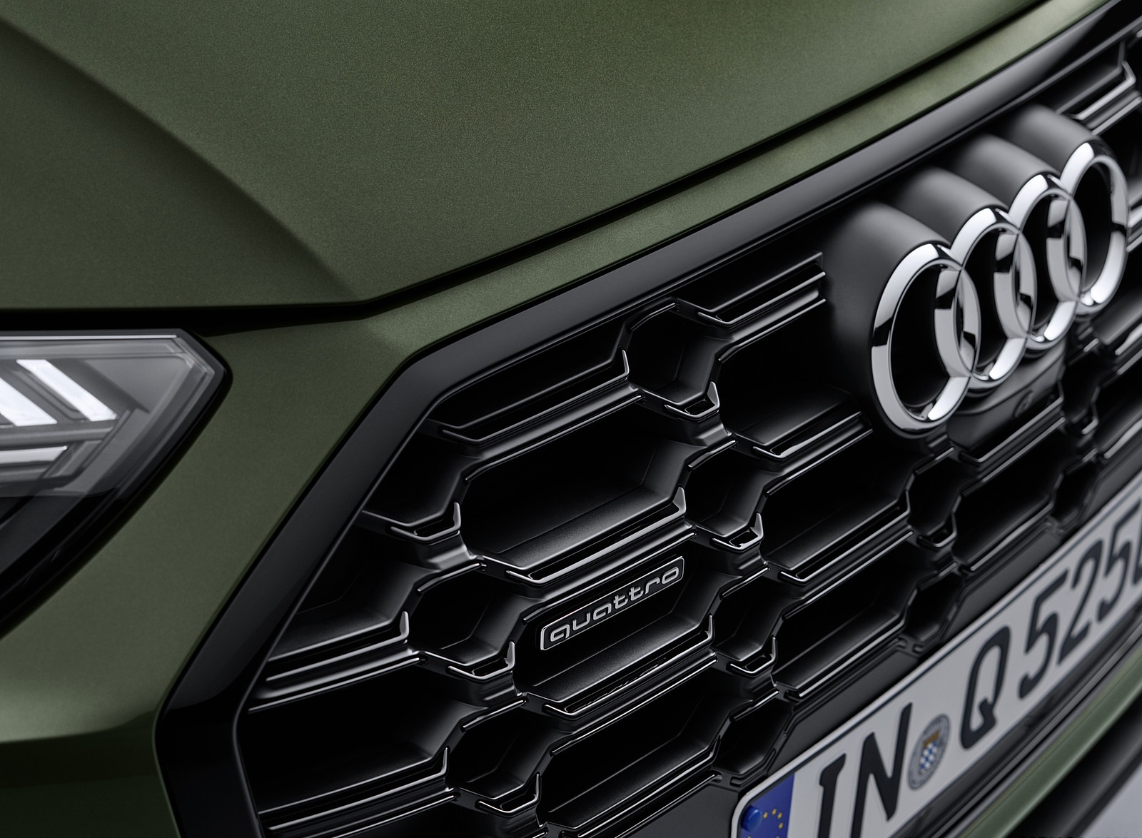 2021 Audi Q5 (Color: District Green) Grill Wallpapers #37 of 78