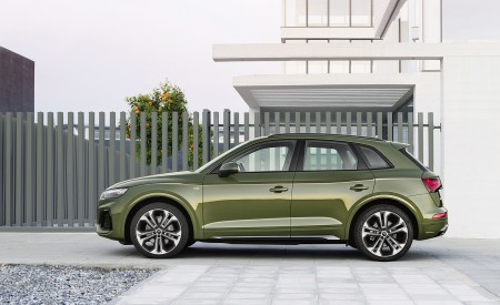 2021 Audi Q5 (Color: District Green) Side Wallpapers 450x275 (11)