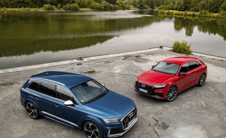 2021 Audi SQ7 (Color: Atoll Blue) and Audi SQ8 Wallpapers 450x275 (50)