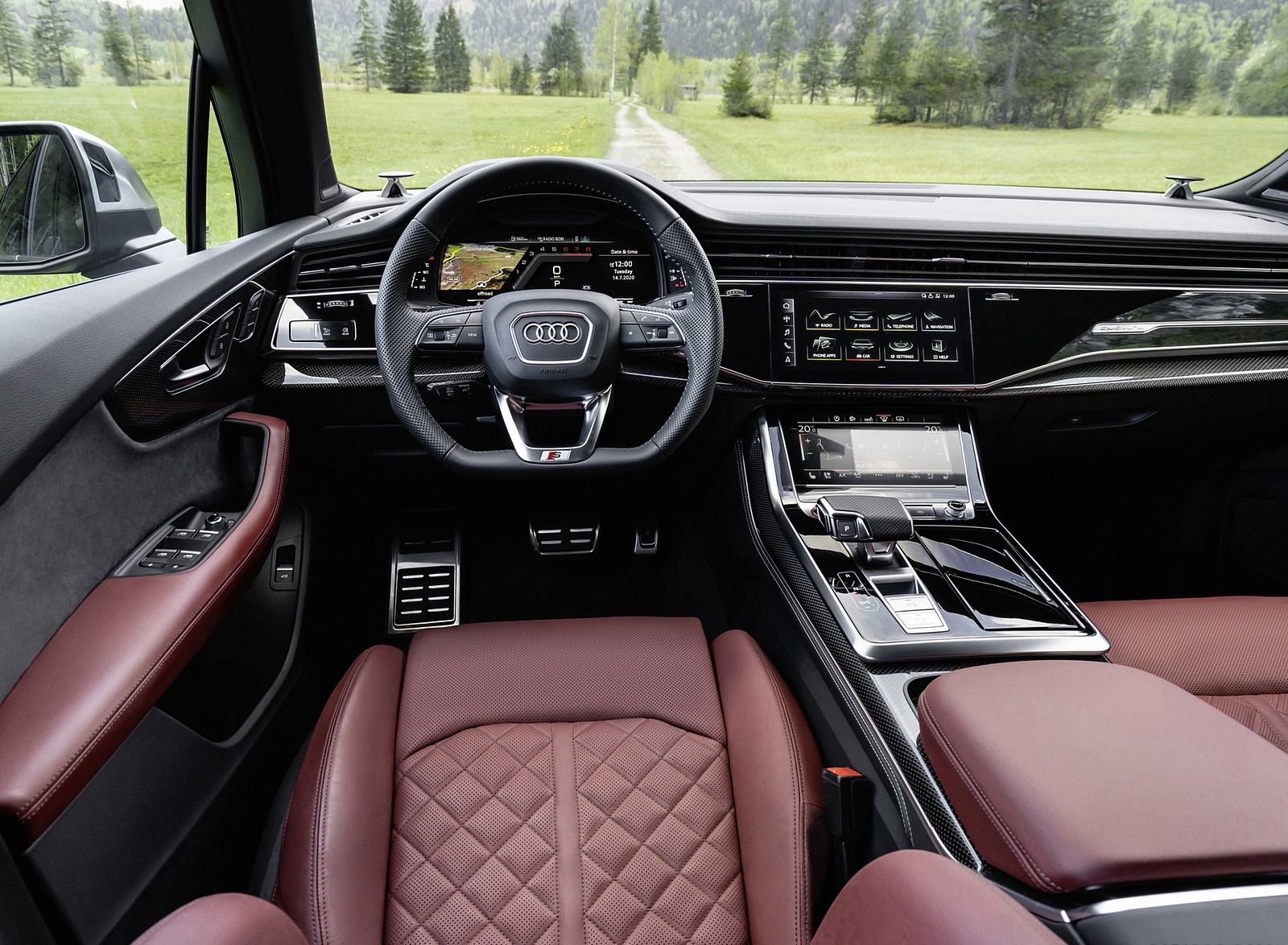 2021 Audi SQ7 TFSI Interior Cockpit Wallpapers #37 of 65