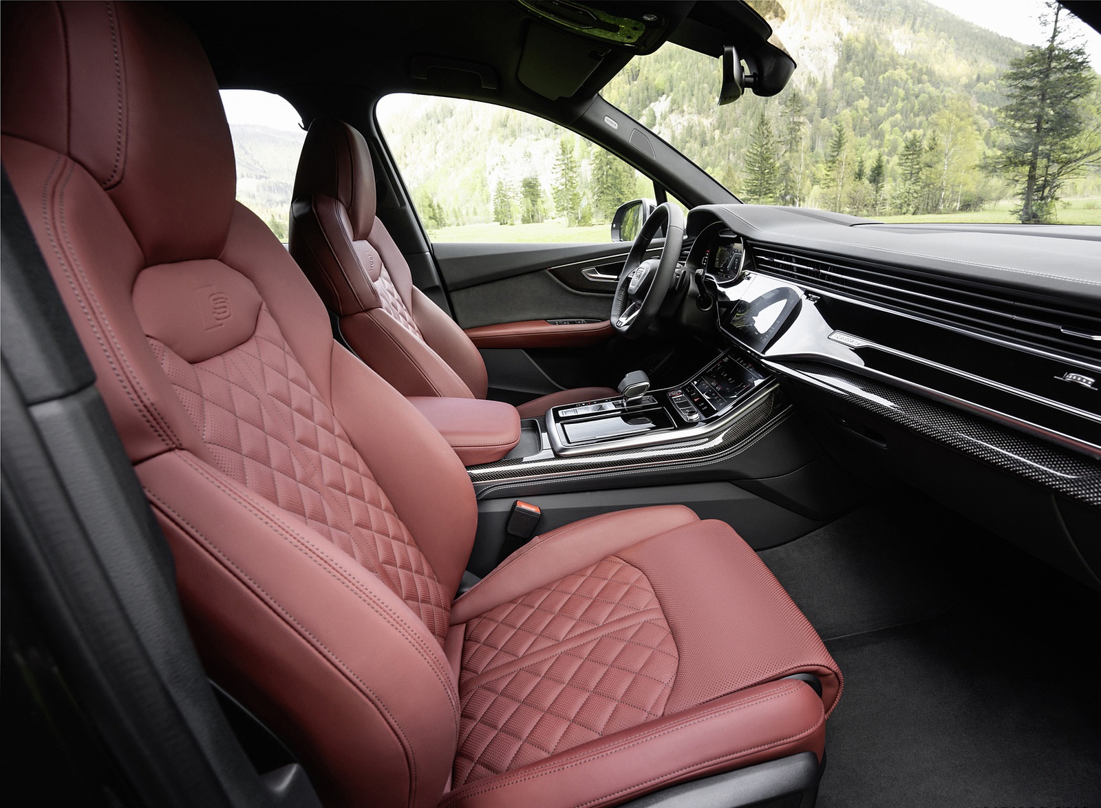 2021 Audi SQ7 TFSI Interior Front Seats Wallpapers #40 of 65