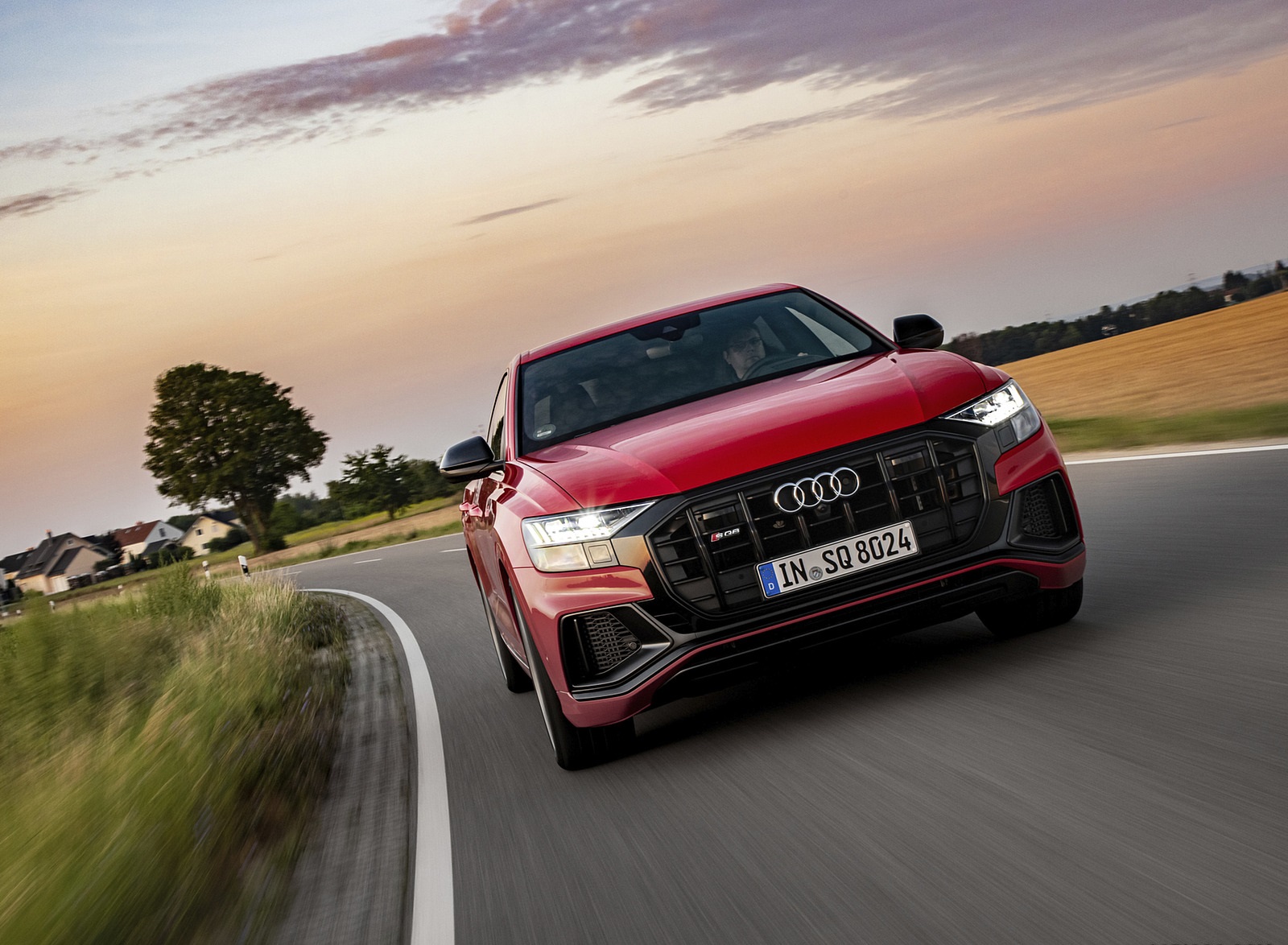 2021 Audi SQ8 (Color: Misano Red) Front Wallpapers  (1)