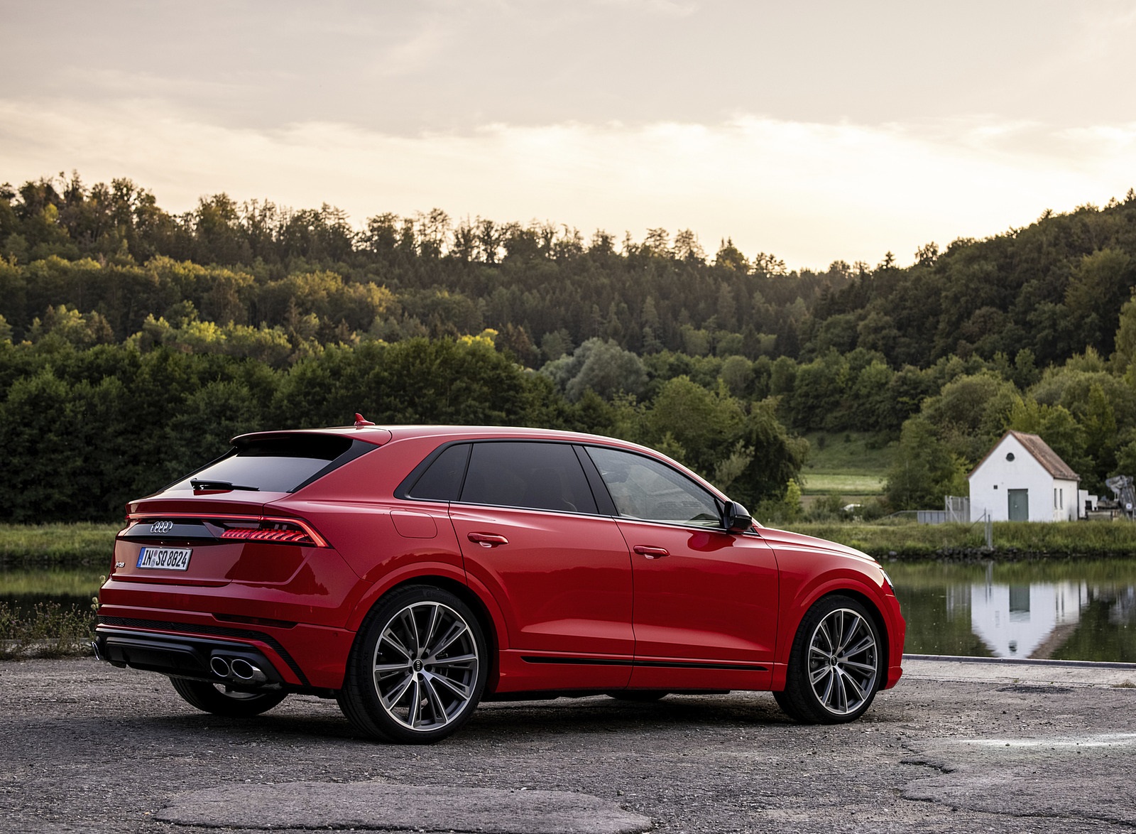 2021 Audi SQ8 (Color: Misano Red) Rear Three-Quarter Wallpapers (9)