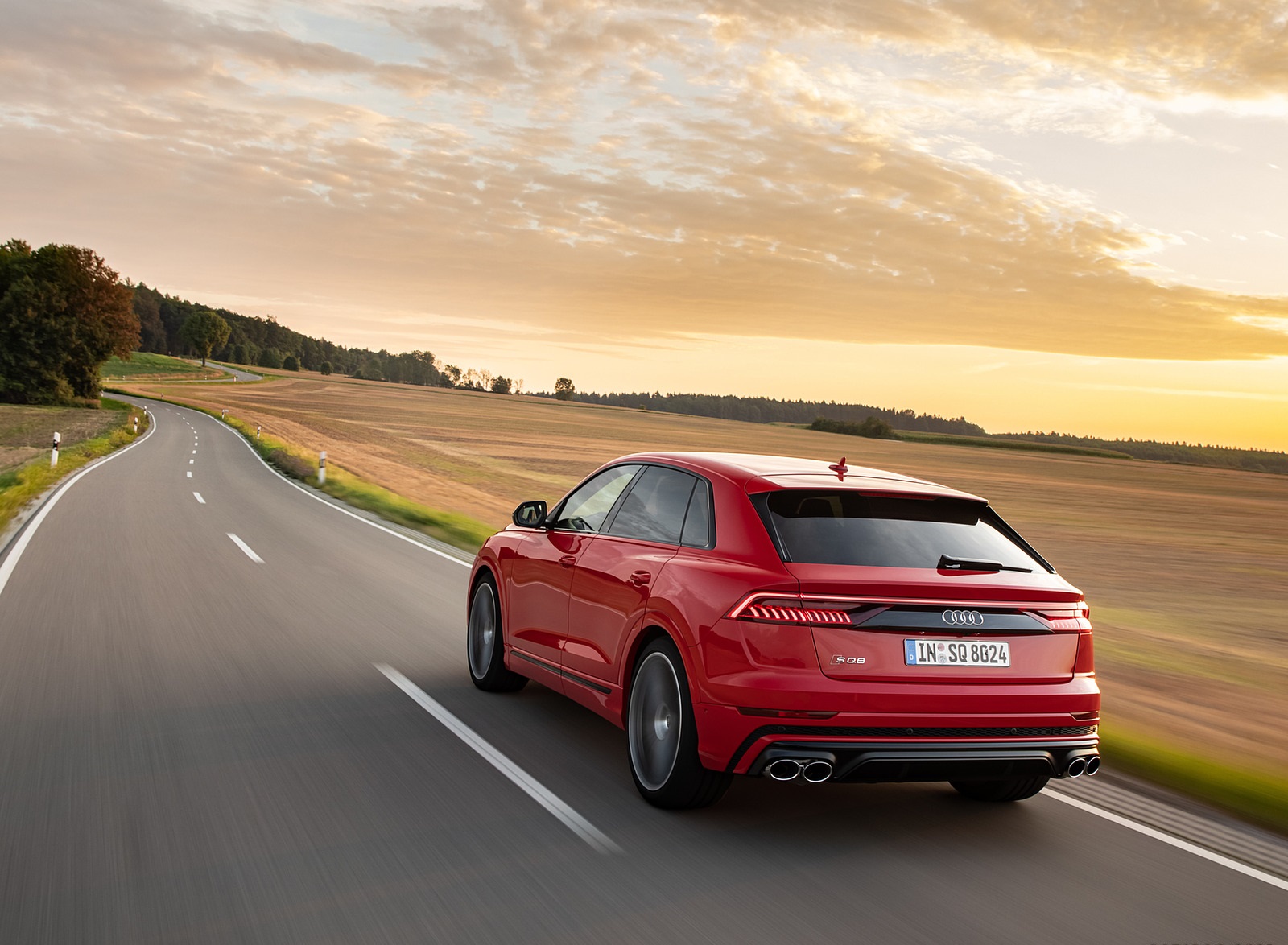 2021 Audi SQ8 (Color: Misano Red) Rear Three-Quarter Wallpapers (4)