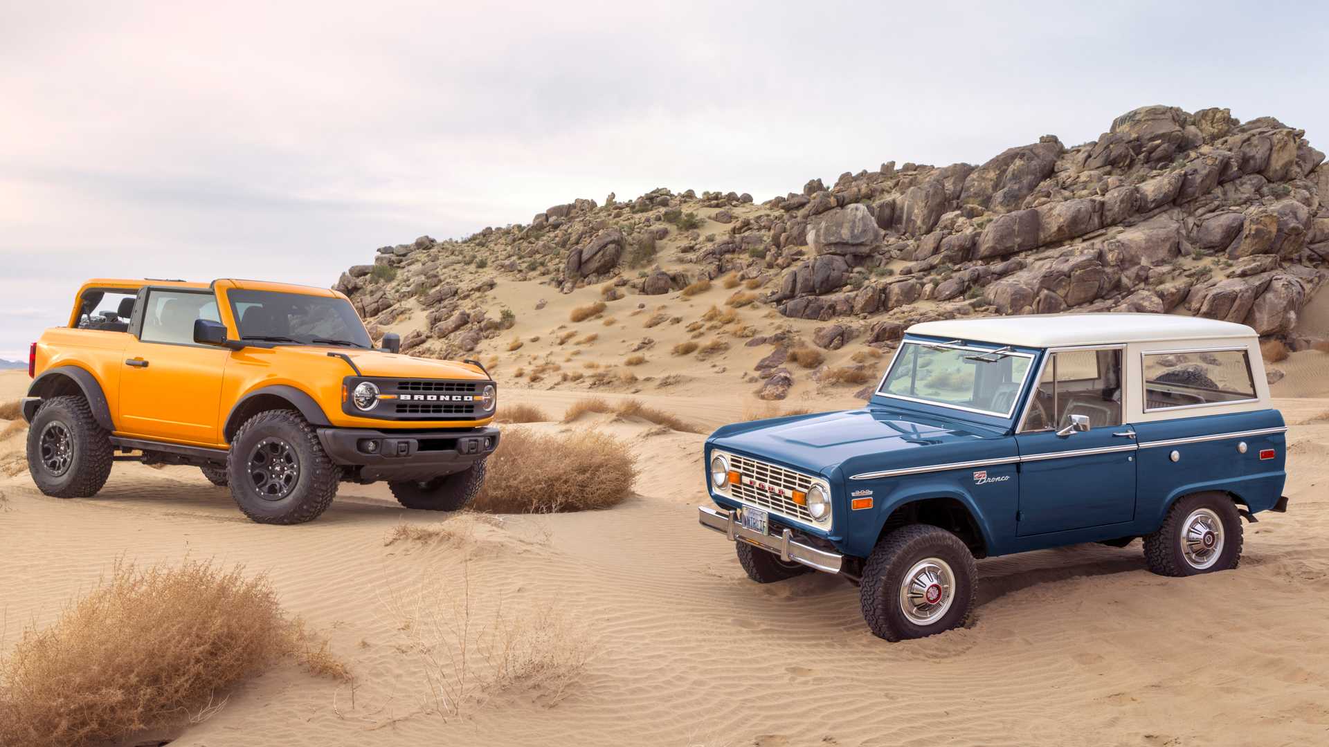 2021 Ford Bronco 2-door and 1966 Ford Bronco Wallpapers  (7)