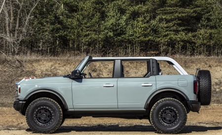 2021 Ford Bronco Badlands Four-Door (Color: Cactus Gray) Side Wallpapers 450x275 (10)