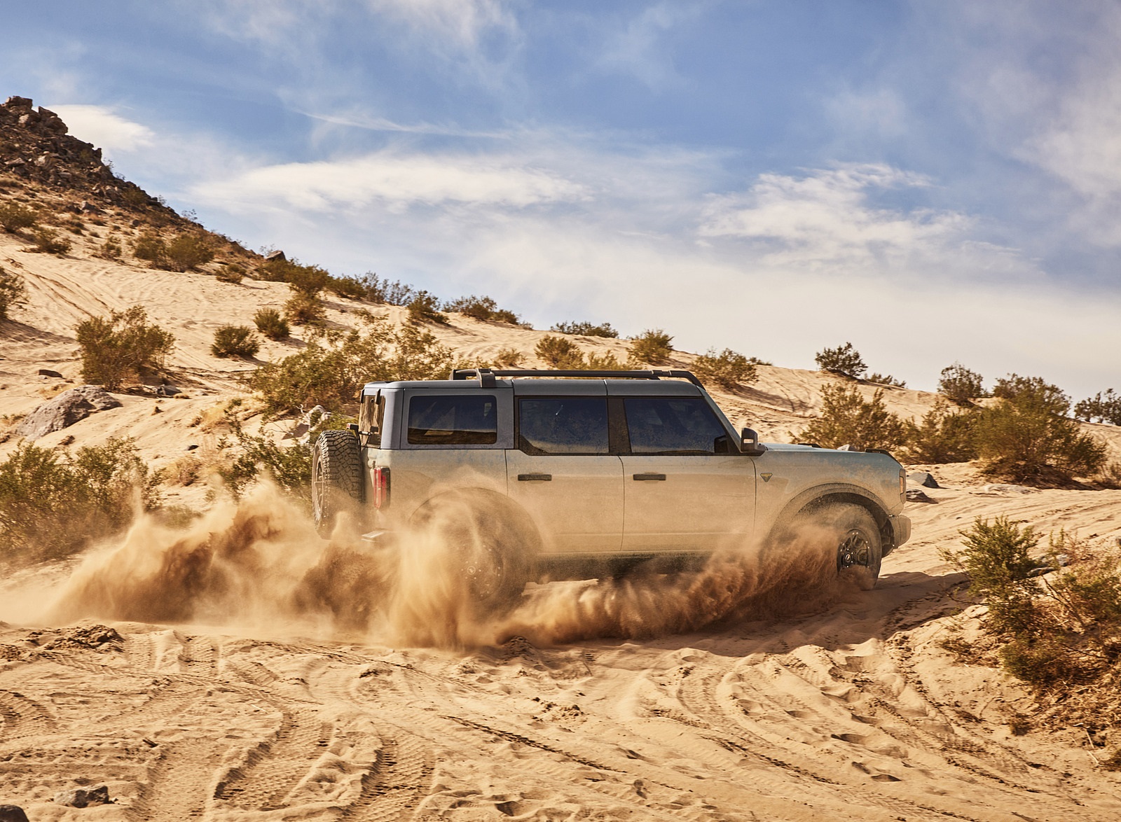 2021 Ford Bronco Badlands Four-Door (Color: Cactus Gray) Side Wallpapers #5 of 20