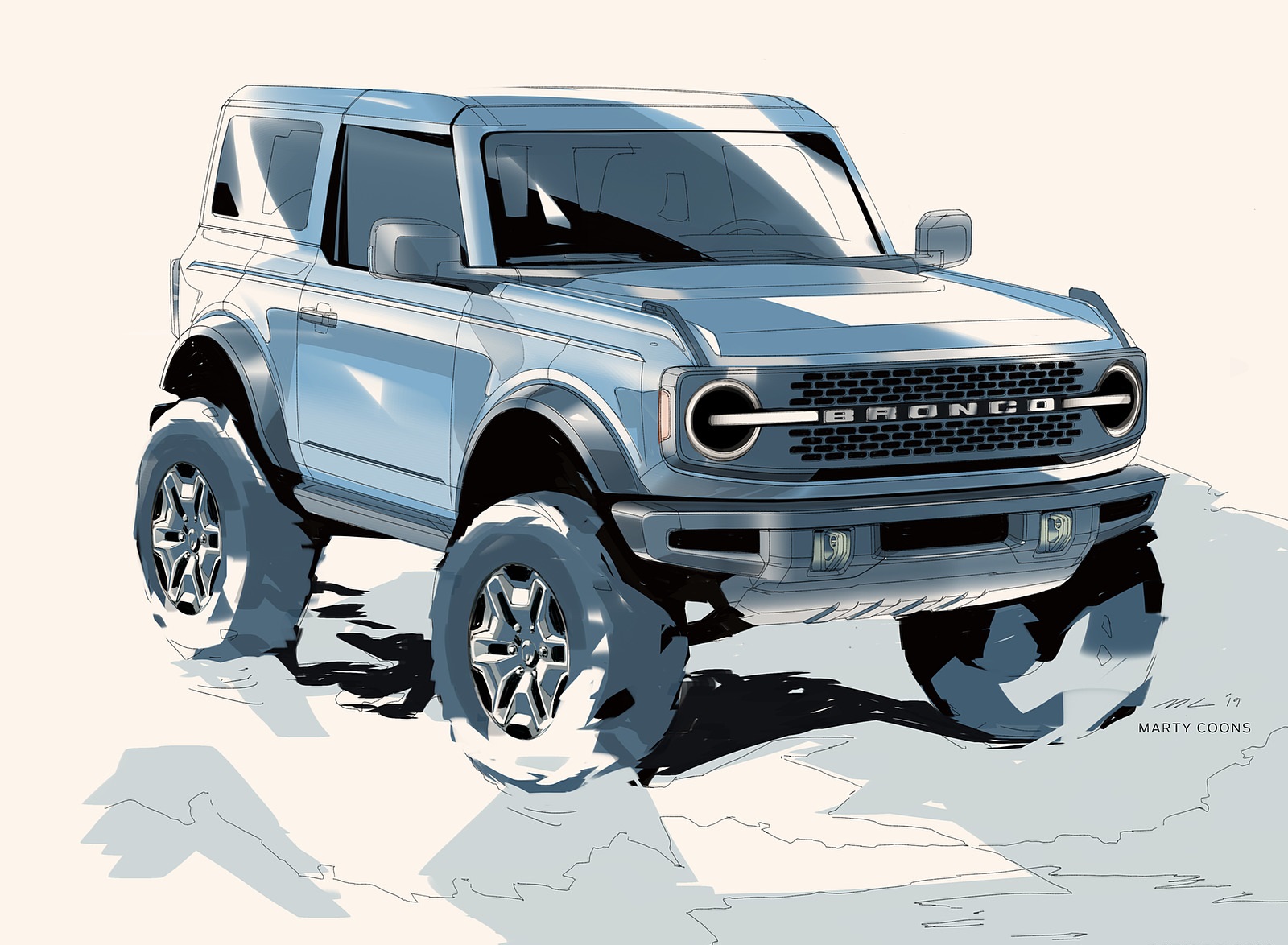 2021 Ford Bronco Design Sketch Wallpapers #51 of 52