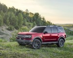 2021 Ford Bronco Sport Badlands (Color: Rapid Red Metallic Tinted Clearcoat) Front Three-Quarter Wallpapers 150x120