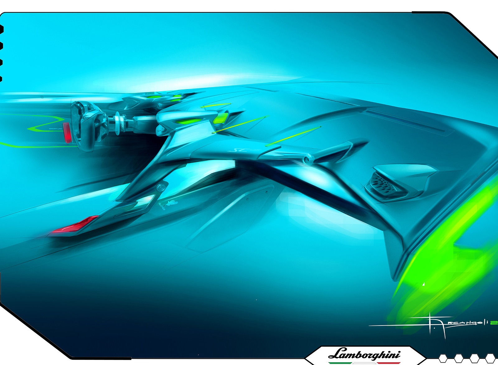 2021 Lamborghini Essenza SCV12 Design Sketch Wallpapers #35 of 36
