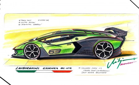 2021 Lamborghini Essenza SCV12 Design Sketch Wallpapers 450x275 (30)