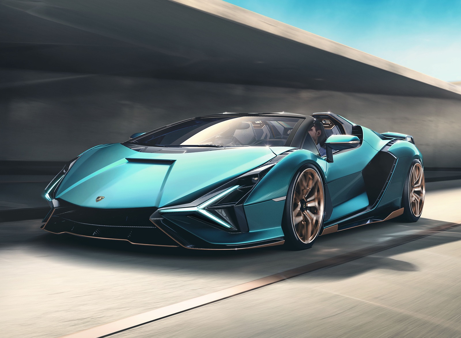 2021 Lamborghini Sián Roadster Front Three-Quarter Wallpapers (1). Download Wallpaper