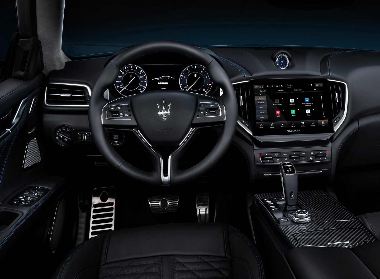 2021 Maserati Ghibli Hybrid Interior Cockpit Wallpapers #18 of 25