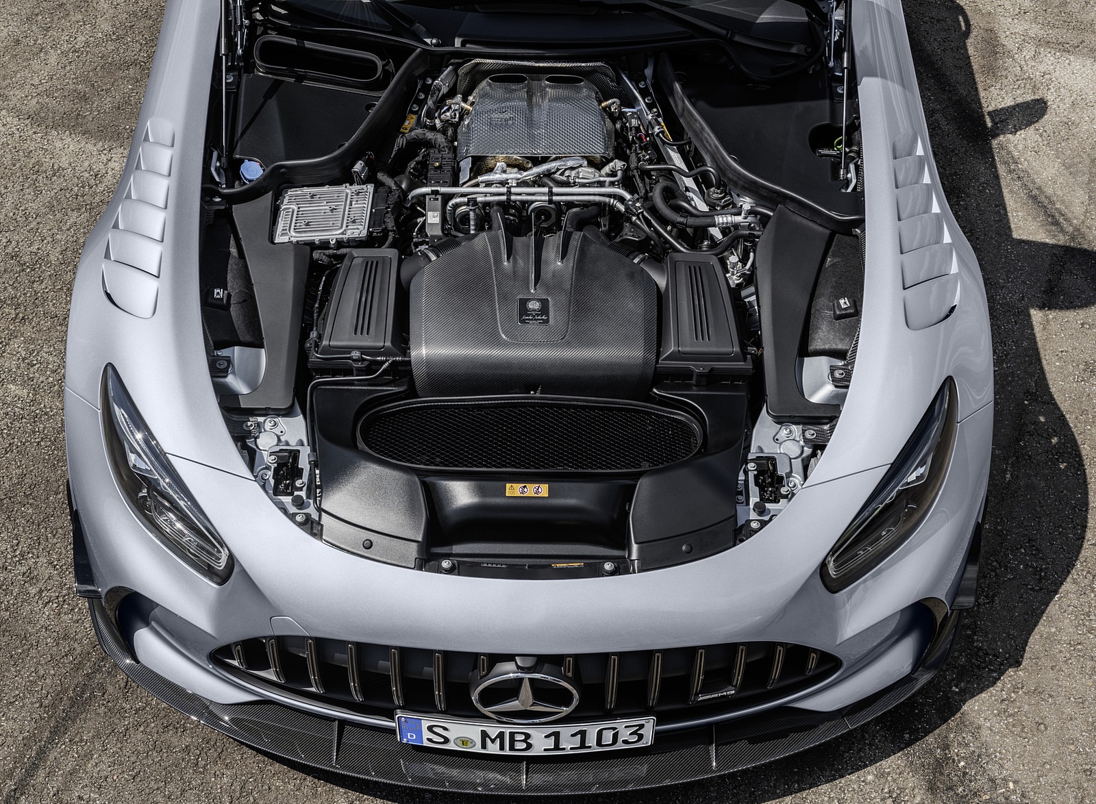 2021 Mercedes-AMG GT Black Series (Color: High Tech Silver) Engine Wallpapers #180 of 204