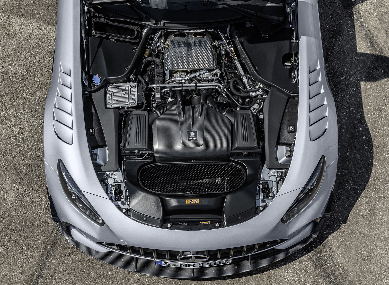 2021 Mercedes-AMG GT Black Series (Color: High Tech Silver) Engine Wallpapers #179 of 204