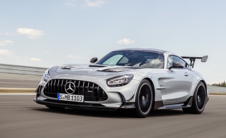 2021 Mercedes-AMG GT Black Series (Color: High Tech Silver) Front Three-Quarter Wallpapers 450x275 (123)