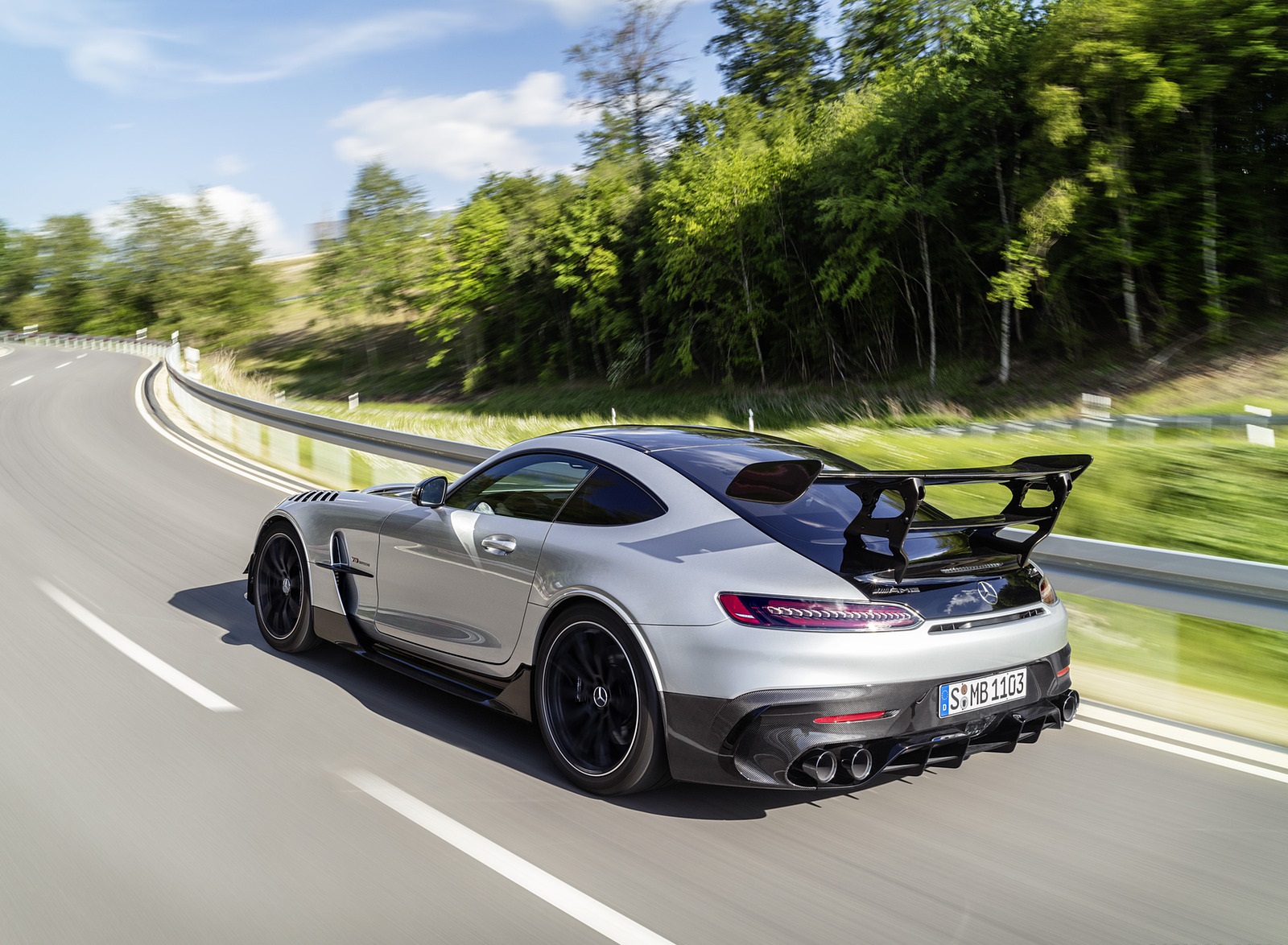 2021 Mercedes-AMG GT Black Series (Color: High Tech Silver) Rear Three-Quarter Wallpapers #140 of 204