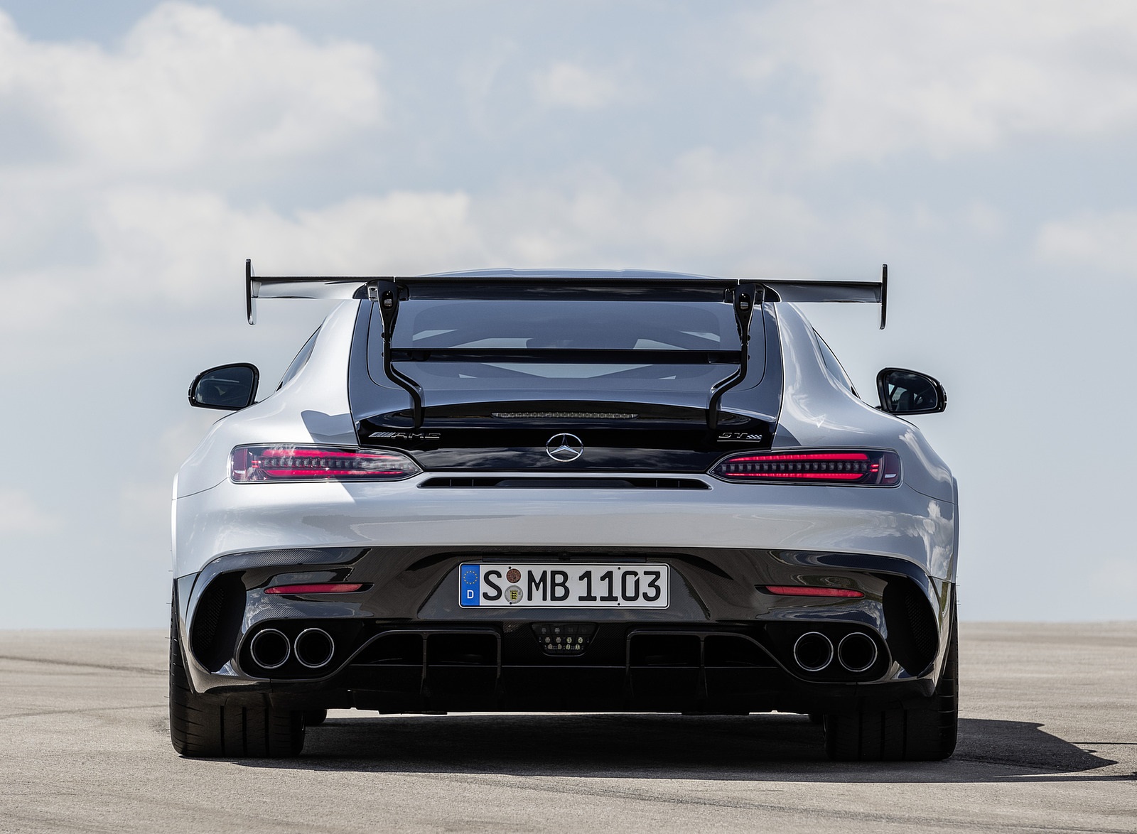 2021 Mercedes-AMG GT Black Series (Color: High Tech Silver) Rear Wallpapers #158 of 204