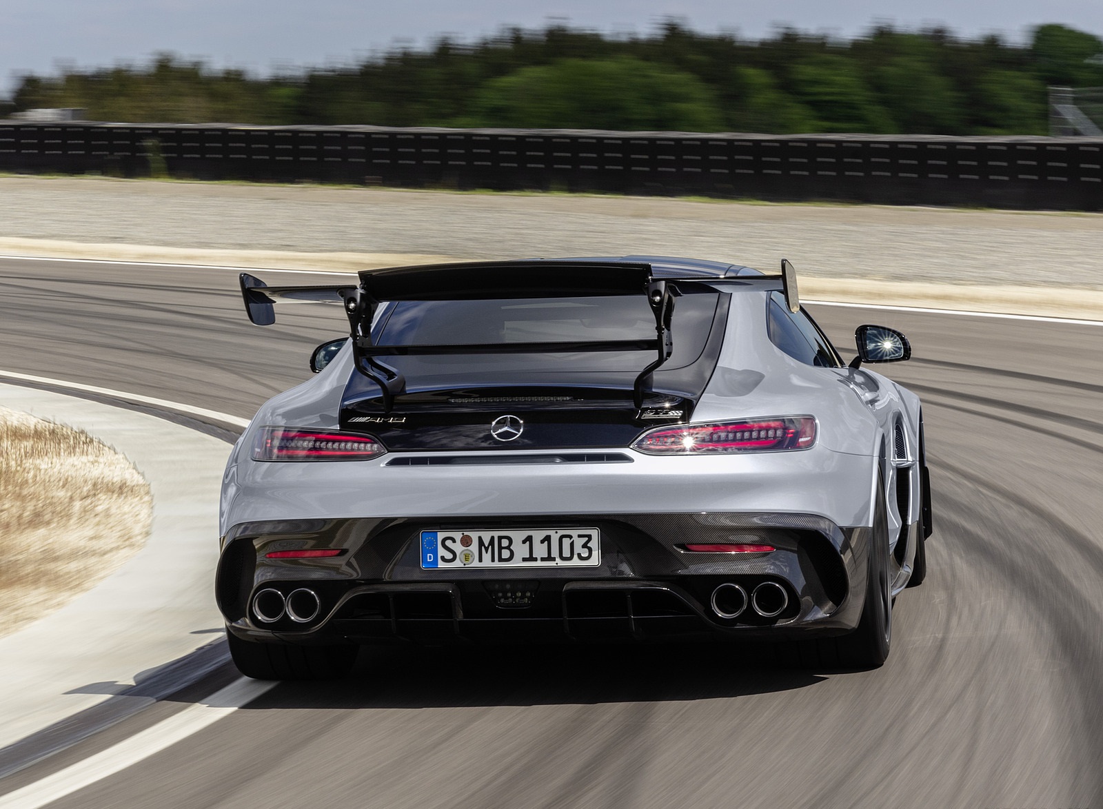 2021 Mercedes-AMG GT Black Series (Color: High Tech Silver) Rear Wallpapers #132 of 204