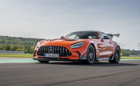 2021 Mercedes-AMG GT Black Series (Color: Magma Beam) Front Three-Quarter Wallpapers 450x275 (6)