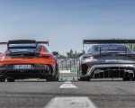 2021 Mercedes-AMG GT Black Series (Color: Magma Beam) and AMG GT3 Racing Car Wallpapers 150x120