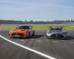 2021 Mercedes-AMG GT Black Series (Color: Magma Beam) and AMG GT3 Racing Car Wallpapers 150x120